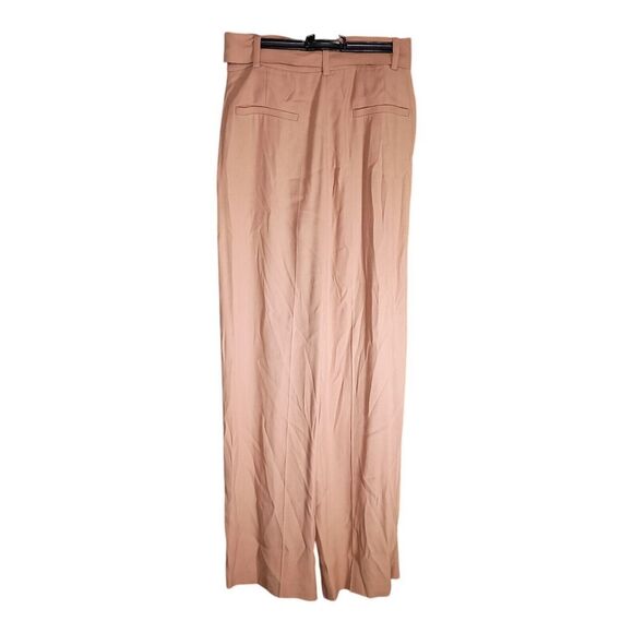IRO Hastro Belted Wide Leg Pants High Rise Trousers Tan Women's 38/US Medium c - Picture 2 of 4